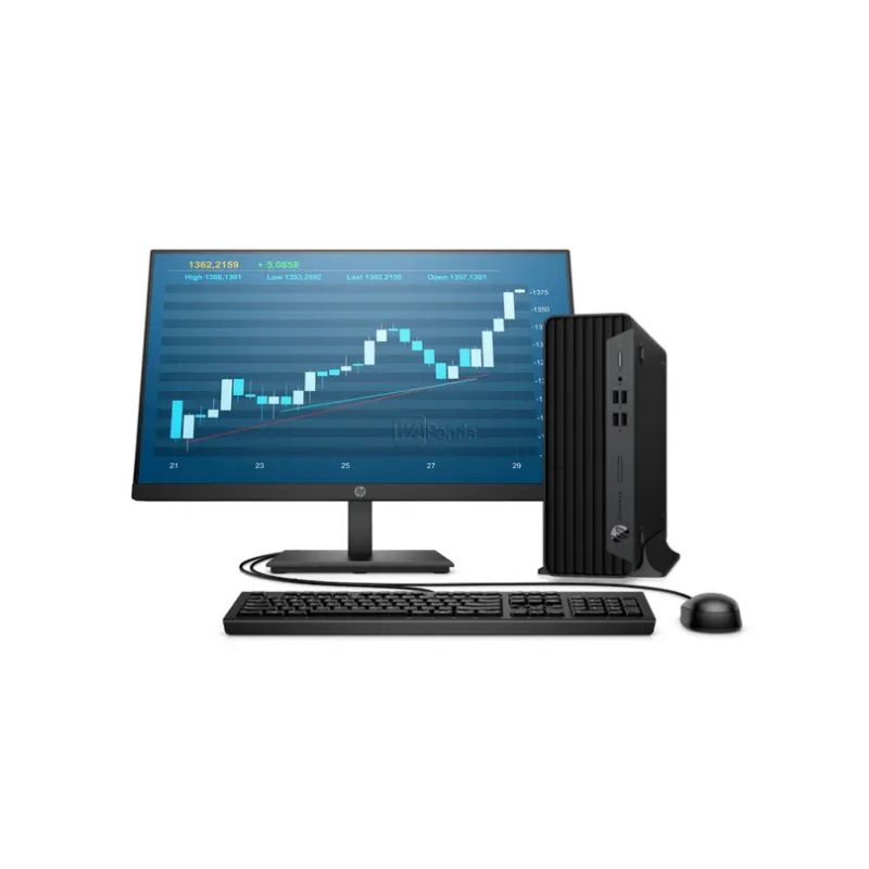 HP ProDesk 400 G7 Small Form Factor PC Intel Core i5-10700 Processor 8GB RAM 1TB AMD Intel UHD Graphics HP USB Keyboard & Mouse and 18.5 Inches Ex UK Monitor