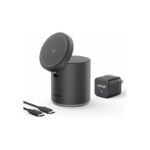 Anker 623 Magnetic Wireless Charger (MagGo) 2-in-1 Magnetic Charging Station with 20W USB-C Charger 5 ft USB-C Cable 7.5W
