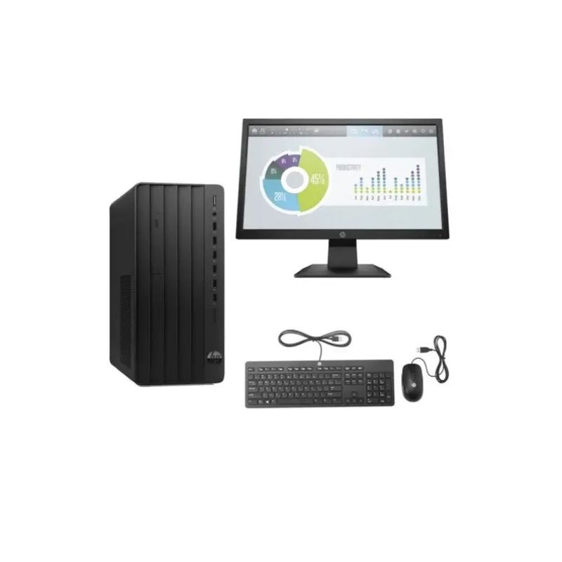 HP EliteDesk 800 G6 Business Mini PC Intel Core i5-10400 8GB DDR4 RAM 1TB HDD Business Desktop Plus HP 18.5 Inches Ex UK Monitor and USB Keyboard & Mouse Included