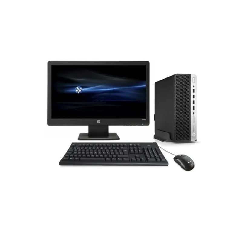 HP ProDesk 600 G3 8th Gen Intel Core i5-8500 Processor 8GB DDR4 RAM 256GB SSD Intel HD Graphics 630 CPU With 24 Inches FHD Monitor Plus Keyboard & Mouse 6 Months Warranty