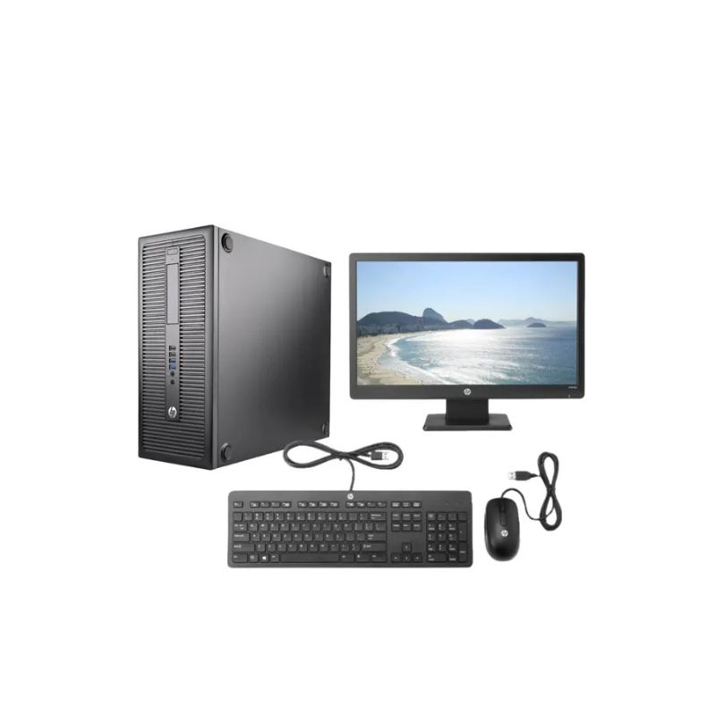 HP ProDesk 600 G4 Microtower PC Intel Core i5-8500 3.0 GHz 8GB RAM 500GB HDD Intel UHD Graphics 630 6 Months Warranty Plus Keyboard & Mouse and 22 Inches Display Monitor Complete Desktop